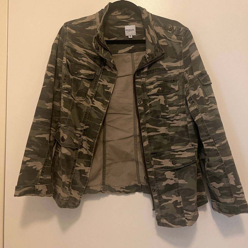 Kenzie Jeans Camo Patterned jacket